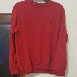 Izod Men's Red Crewneck Sweater